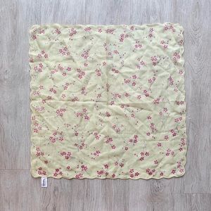 Vintage retro 90s dainty floral small scarf